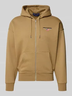 Bluza rozpinana z wyhaftowanym logo - Bluzy męskie - miniaturka - grafika 1