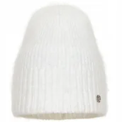 Czapki damskie - Czapka zimowa damska z angory KAJA Ecru - miniaturka - grafika 1