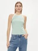 Koszulki i topy damskie - Lee Top 112350226 Zielony Slim Fit - miniaturka - grafika 1