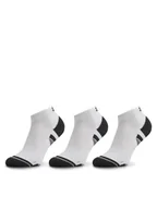 Skarpetki damskie - Under Armour Zestaw 3 par niskich skarpet unisex Ua Performance Tech 3Pk Low 1379504-100 Biały - miniaturka - grafika 1