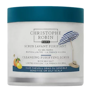Christophe Robin Cleansing Purifying Scrub With Sea Salt Limited Edition - La French Riviera (250 ml) - Wcierki do włosów - miniaturka - grafika 1