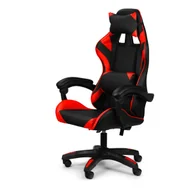 Fotele gamingowe - Fotel gamingowy obrotowy, kubełkowy CRAFT, czarno-czerwony - miniaturka - grafika 1