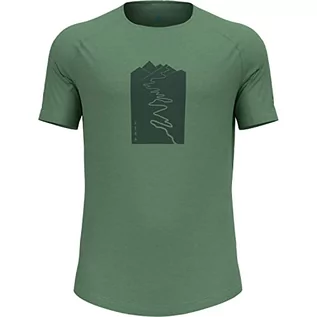 Koszulki męskie - Odlo T-shirt męski Crew Neck S/S Ascent Pw 130 TRAI T-Shirt - grafika 1