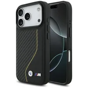Etui i futerały do telefonów - Etui BMW M Carbon Line & Logo MagSafe do iPhone 17 Pro żółty - miniaturka - grafika 1