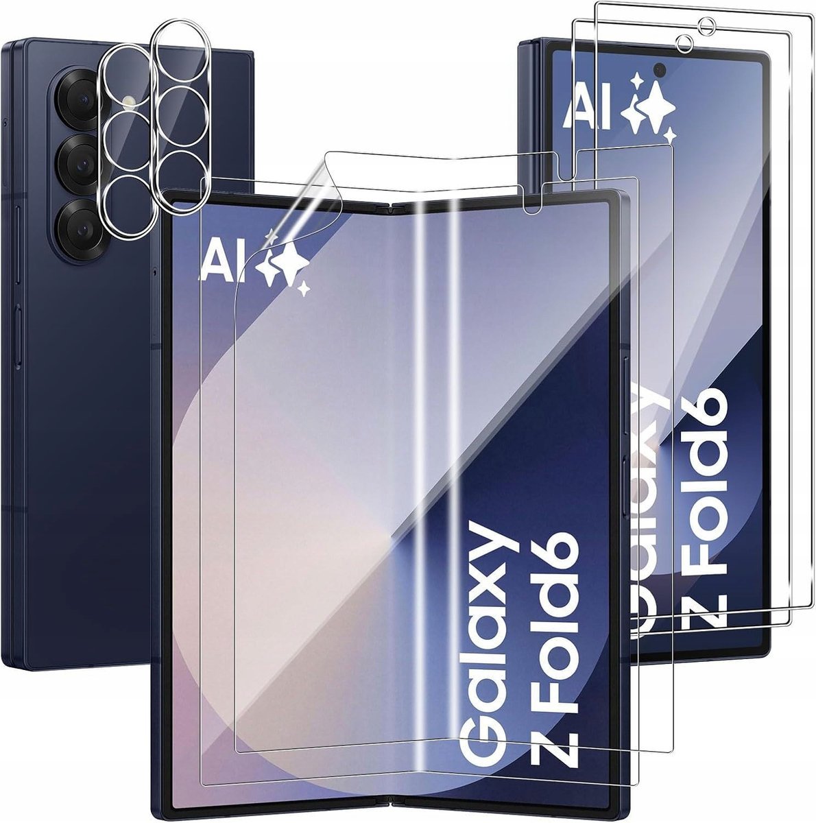 6w1 ZESTAW DO OCHRONY SAMSUNG Z FOLD 6 CAŁY TELEFON FOLIA SZKŁO APARAT
