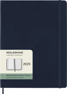 Moleskine Kalendarz 2025 Granatowy Extra Large Weekly Hard Tygodniowy (19X25) - Kalendarze - miniaturka - grafika 1