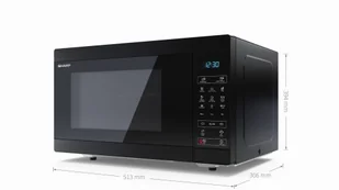 Kuchenka mikrofalowa Sharp YC-MG51EB - Kuchenki mikrofalowe - miniaturka - grafika 1