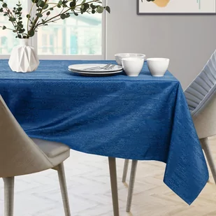 Obrus Vesta Indygo Tłoczony Nowoczesny 40x120 AmeliaHome - TCLOTH/AH/VESTA/HMD/INDIGO/40X120 - Obrusy i serwetki - miniaturka - grafika 4