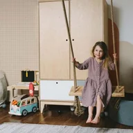 Wyposażenie pokoiku dziecięcego - Tapeta Simple Check Pattern Small Ivory - miniaturka - grafika 1