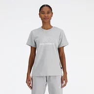 Koszulki i topy damskie - Koszulka damska New Balance WT41816AG  szara - miniaturka - grafika 1