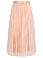 Spódnice - ApartFashion Damska spódnica z siateczki, różowa, normalna, rose, 42 - miniaturka - grafika 1