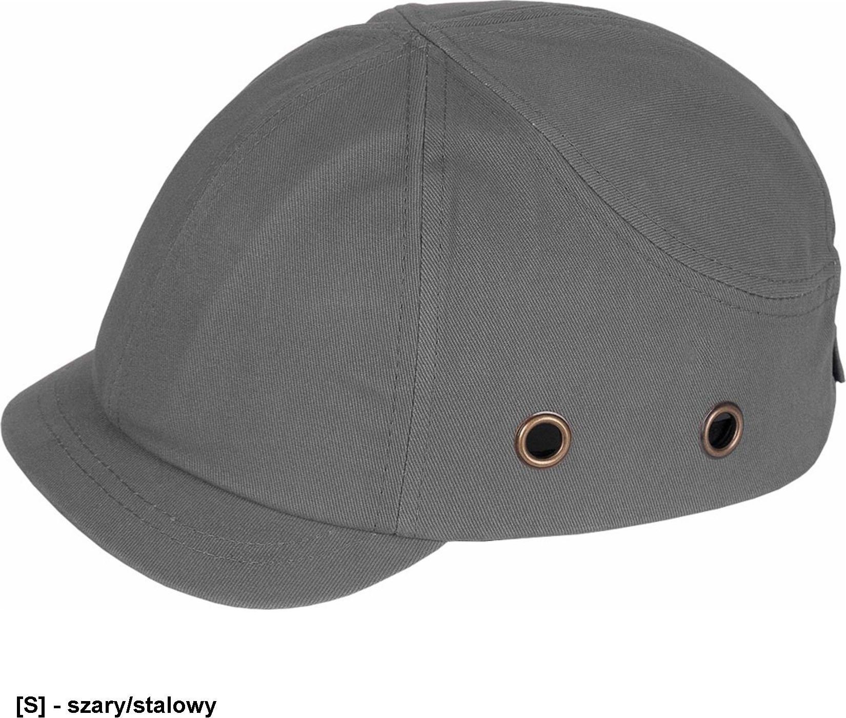 R.E.I.S. BUMPSCAP - przemysłowy hełm lekki z krótkim daszkiem, wentylacja - niebieski