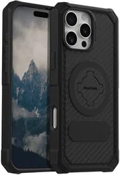 Rokform Etui Rugged do iPhone 16 Pro Max, czarne - Etui i futerały do telefonów - miniaturka - grafika 1