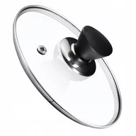 Pokrywki - Pokrywa żaroodporna z czarnym uchwytem Taranto 18 cm - miniaturka - grafika 1