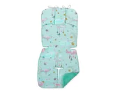 Akcesoria do fotelików - Wkładka do wózka BOBONO minky - księżyce miętowe - miniaturka - grafika 1