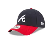 Czapki damskie - New Era Atlanta Braves Offical Męska Czapka z Daszkiem, Niebieski/Czerwony, Uniwersalny - miniaturka - grafika 1