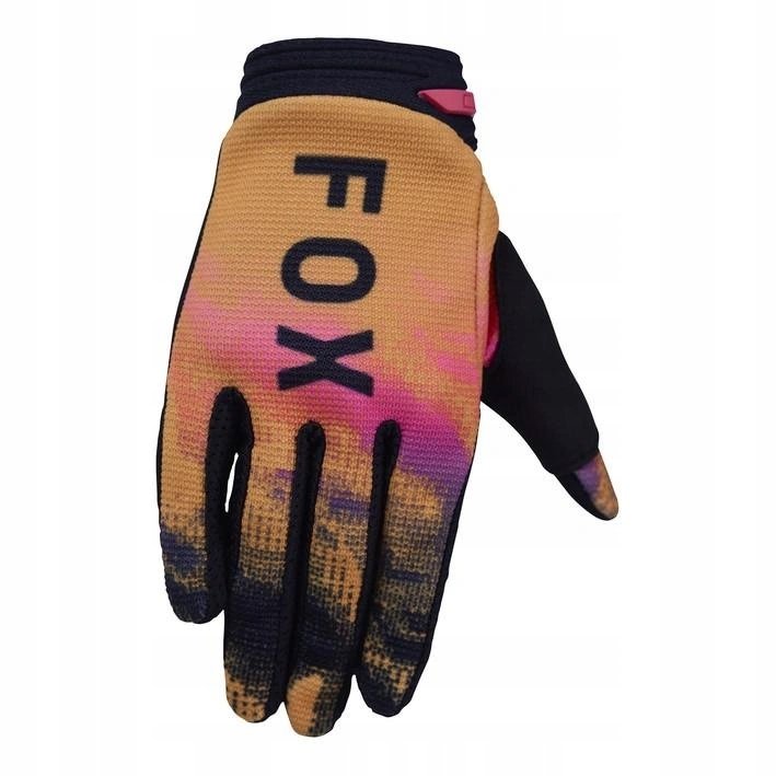 Rękawiczki dziecięce Fox Junior 180 Kairos Tangerine żółty czarny