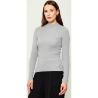 Swetry damskie - GUESS Półgolf JULIA | Slim Fit | z dodatkiem wełny i kaszmiru - miniaturka - grafika 1