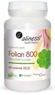 Folian dla kobiet w ciąży 800 µg x 60 tabletek - Witaminy i minerały - miniaturka - grafika 1