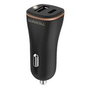 Ładowarki samochodowe - Duracell Ładowarka samochodowa USB, USB-C 27W czarna - miniaturka - grafika 1