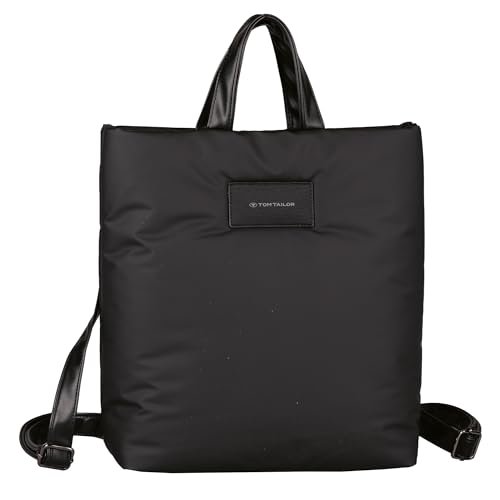TOM TAILOR bags Patti plecak damski, 13 l, czarny, czarny, M, moda