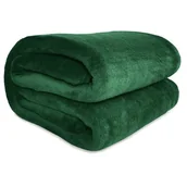 Koce - Koc TAGO 150 x 200 cm ciemnozielony - miniaturka - grafika 1