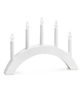 Oświetlenie świąteczne - Markslöjd 704469 - Świecznik świąteczny ATLE 5xE10/3W/230V biały - miniaturka - grafika 1