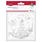 Prace ręczne dla dzieci - Szablony plastikowe świąteczne Boże Narodzenie 13x13cm Titanum - miniaturka - grafika 1
