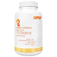 Włosy, skóra, paznokcie - SFD Dobra Formuła Włosy i Paznokcie 180 tabletek - miniaturka - grafika 1