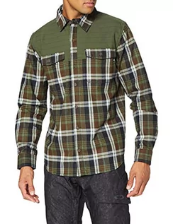 Koszule męskie - Marmot Męska koszula Needle Peak Midwt Flannel Hemd, Crocodile/Nori, L 33440 - grafika 1