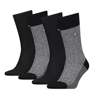 Skarpetki męskie - Tommy Hilfiger Skarpety męskie CLSSC (4 sztuki), czarny, 39-42 EU - miniaturka - grafika 1