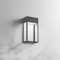 Lampy ogrodowe - Fabas Luce Kinkiet zewnętrzny LED Edo, czarny - miniaturka - grafika 1
