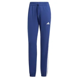 adidas Damskie Essentials 3-Stripes French Terry Spodnie z mankietami - Spodnie rowerowe - miniaturka - grafika 1