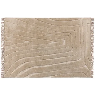 Dywan 160 x 230 cm beżowy SAZOO - Dywany - miniaturka - grafika 1