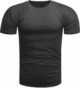 Koszulki męskie - Czarna Koszulka męska - Klasyczny t-shirt Recea - miniaturka - grafika 1