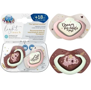 CANPOL BABIES SMOCZEK SLEEPY KOALA 18m+ 2 szt GIRL - Smoczki uspokajające - miniaturka - grafika 1