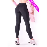 Spodnie sportowe damskie - Czarne legginsy sportowe damskie 2skin PUSH UP BLACK NIGHT - miniaturka - grafika 1
