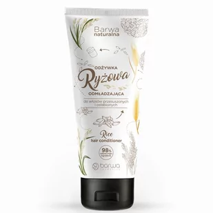 Barwa NATURALNA ODŻYWKA RYŻOWA tuba 200ml - Odżywki do włosów - miniaturka - grafika 1