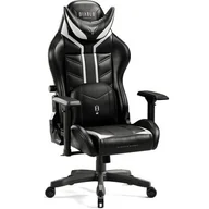 Fotele gamingowe - Fotel DIABLO CHAIRS X-Ray 2.0 Small Czarno-biały - miniaturka - grafika 1
