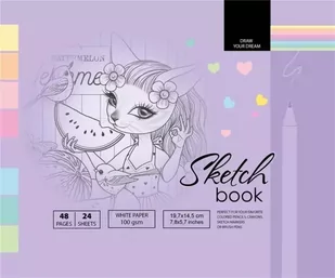 Szkicownik 197x145/48K 100g TW FRESH - Przybory szkolne - miniaturka - grafika 2