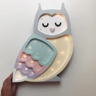 Lampy stojące - Lampka nocna dla dzieci sowa - miniaturka - grafika 1
