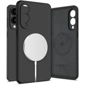 Etui i futerały do telefonów - Etui TECH-PROTECT Liquid Silicone MagSafe do Samsung Galaxy S25 Edge Czarny - miniaturka - grafika 1