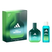 Zestawy perfum męskich - Adidas Vibes Full Recharge Zestaw woda perfumowana 100 ml + żel pod prysznic 100 ml - miniaturka - grafika 1