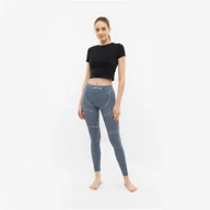 Spodnie sportowe damskie - Spodnie termoaktywne damskie Viking Lana Pro Merino, leggins z wełną Merino - miniaturka - grafika 1