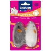 Zabawki dla kotów - Zabawka dla kota MYSZY Z DZWIĘKIEM 2szt. Vitakraft - miniaturka - grafika 1