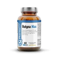 Suplementy naturalne - Rutyna Max z perełkowca witamina C z dzikiej róży witamina D i cynk 60 kapsułek PharmoVit 5902811239721 - miniaturka - grafika 1