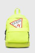 Plecaki szkolne i tornistry - Guess plecak dziecięcy kolor żółty duży z nadrukiem - miniaturka - grafika 1