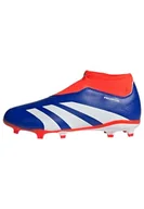 Piłka nożna - adidas Predator Accuracy League Laceless Football Boots Firm Ground, Buty piłkarskie Unisex dla dzieci, Lucid Blue Ftwr White Solar Czerwony, 40 - miniaturka - grafika 1