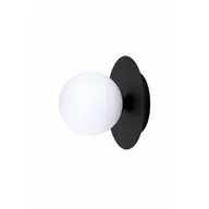 Lampy ścienne - Roma kinkiet 1-punktowy czarny LP-1345/1W BK - miniaturka - grafika 1