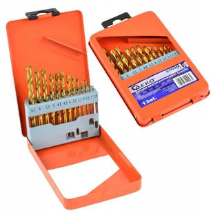 Geko Zestaw Komplet Wierteł Do Metalu 13El 1,5-6,5Mm Hss Tin Walizka G38231 - Wiertła - miniaturka - grafika 1